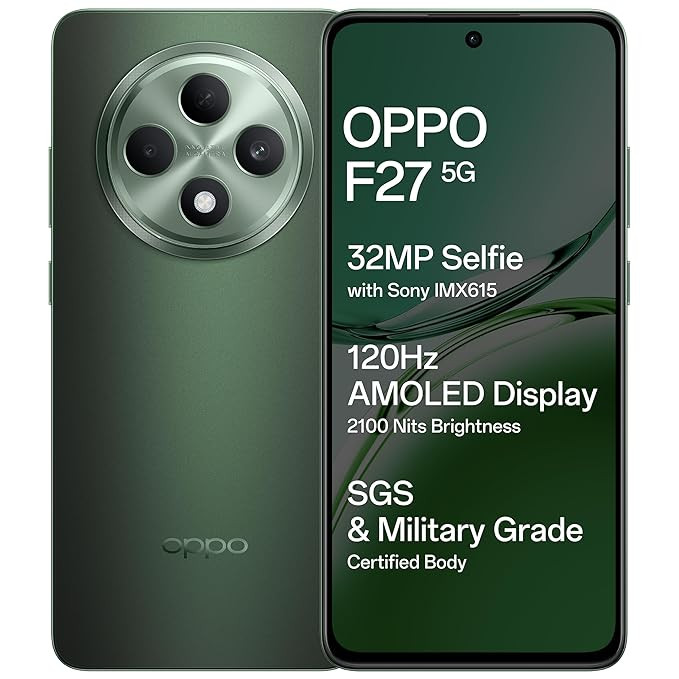 OPPO F27 5G (Emerald Green, 128 GB)  (8 GB RAM)