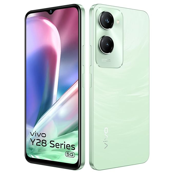 vivo Y28e 5G (Breeze Green, 4GB RAM, 64GB Storage)