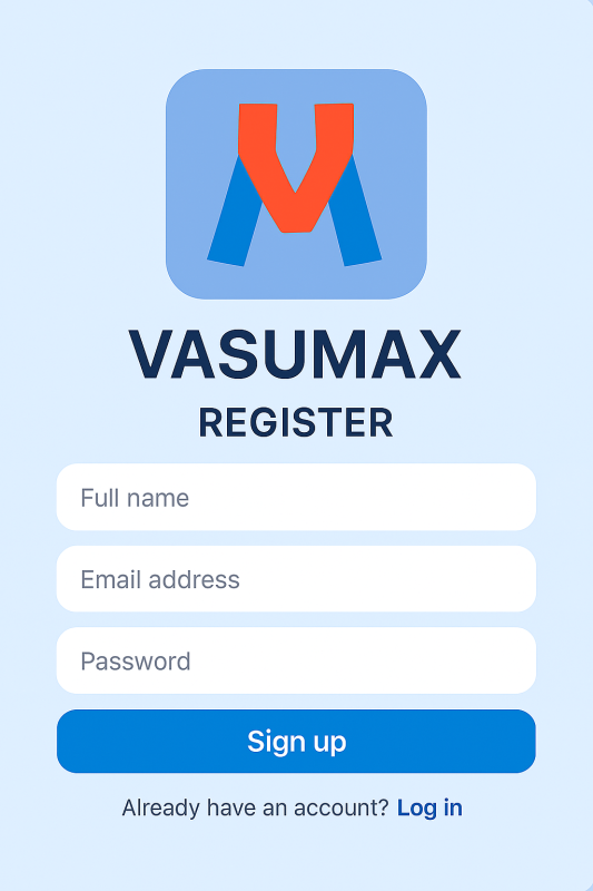 Customer Register Page Image
