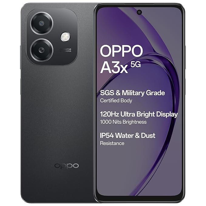 OPPO A3x 5G (Starlight White, 64 GB)  (4 GB RAM)